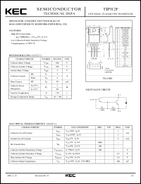 TIP112F datasheet: Darlington Transistor TIP112F