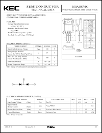 B10A100VIC datasheet: Schottky Barrier Diode B10A100VIC