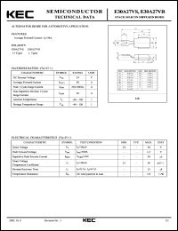 E30A27VS datasheet: Alternator Diode (Positive) E30A27VS