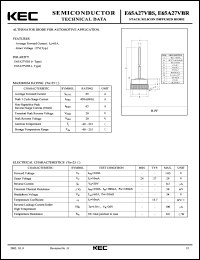 E65A27VBS datasheet: Alternator Diode (Positive) E65A27VBS