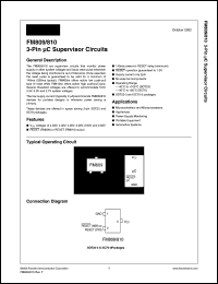 FM810R datasheet: 3-Pin C Supervisor Device FM810R