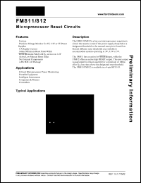 FM811S datasheet: Microprocessor Reset Circuits FM811S