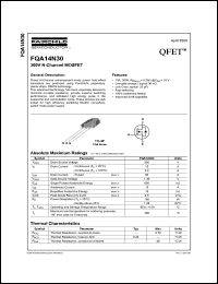 FQA14N30 datasheet: 300V N-Channel MOSFET FQA14N30