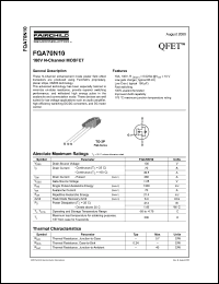 FQA70N10 datasheet: 100V N-Channel MOSFET FQA70N10