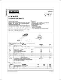 FQA70N15 datasheet: N-Channel Power MOSFET FQA70N15