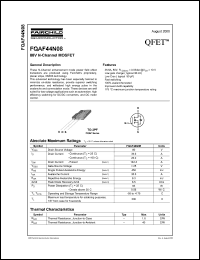 FQAF44N08 datasheet: 80V N-Channel MOSFET FQAF44N08