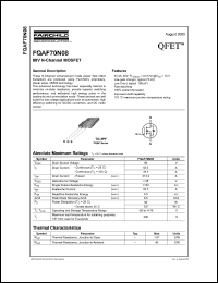 FQAF70N08 datasheet: 80V N-Channel MOSFET FQAF70N08