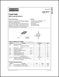 FQAF7N90 datasheet: 900V N-Channel MOSFET FQAF7N90