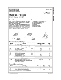 FQB4N90 datasheet: 900V N-Channel MOSFET FQB4N90