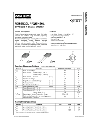 FQB5N20L datasheet: 200V LOGIC N-Channel MOSFET FQB5N20L