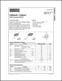 FQB6N45 datasheet: 450V N-Channel MOSFET FQB6N45
