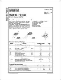 FQI3N80 datasheet: 800V N-Channel MOSFET FQI3N80