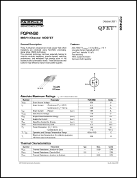 FQP4N90 datasheet: 900V N-Channel MOSFET FQP4N90