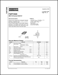 FQPF3N80 datasheet: 800V N-Channel MOSFET FQPF3N80