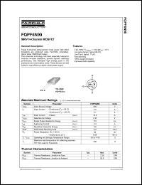 FQPF6N90 datasheet: QFET N-CHANNEL FQPF6N90