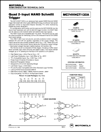 MC74VHCT132ADR2 datasheet: Quad 2-Input NAND Schmitt Trigger MC74VHCT132ADR2