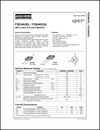 FQU4N20L datasheet: 200V LOGIC N-Channel MOSFET FQU4N20L