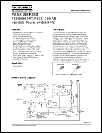 FS6S0965RT datasheet: Fairchild Power Switch(FPS) FS6S0965RT