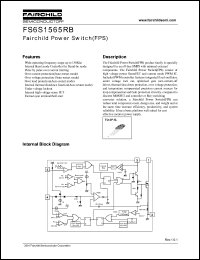 FS6S1565RB datasheet: Fairchild Power Switch(FPS) FS6S1565RB