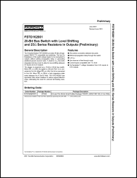 FSTD162861 datasheet: 20-Bit Bus Switch with Level Shifting and 25-Ohm Series Resistors in Outputs (Preliminary) FSTD162861