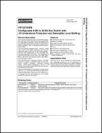 FSTUD16450 datasheet: Configurable 4-Bit to 20-Bit Bus Switch with -2V Undershoot Protection and Selectable Level Shifting FSTUD16450