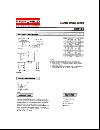 H22A1 datasheet: SLOTTED OPTICAL SWITCH H22A1
