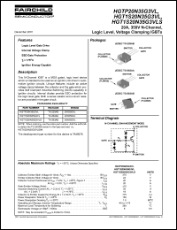 HGT1S20N35G3VLS datasheet: 20A, 350V N-Channel, Logic Level, Voltage Clamping IGBTs HGT1S20N35G3VLS