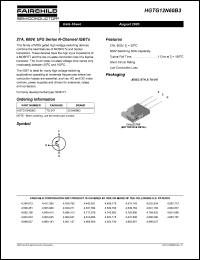 HGTG12N60B3 datasheet: 27A, 600V, UFS Series N-Channel IGBTs HGTG12N60B3