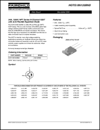 HGTG18N120BND datasheet: 54A, 1200V, NPT Series N-Channel IGBTwith Anti-Parallel Hyperfast Diode HGTG18N120BND