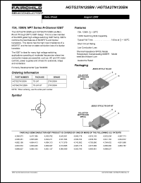 HGTG27N120BN datasheet: 72A, 1200V, NPT Series N-Channel IGBT HGTG27N120BN