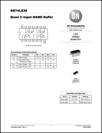 SN74LS38ML2 datasheet: Quad 2-Input NAND Buffer SN74LS38ML2