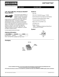 HUF75307T3ST datasheet: 2.6A, 55V, 0.090 Ohm, N-Channel UltraFET Power MOSFET HUF75307T3ST