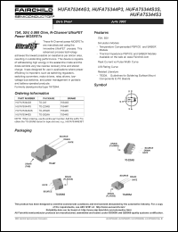 HUFA75344G3 datasheet: 75A, 55V, 0.008 Ohm, N-Channel UltraFET Power MOSFETs HUFA75344G3