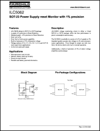 ILC5062AIC25 datasheet: SOT-23 Power Supply reset Monitor with 1% precision ILC5062AIC25