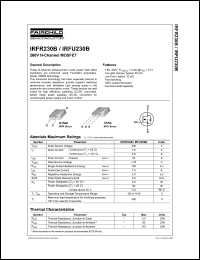 IRFU230B datasheet: 200V N-Channel MOSFET IRFU230B