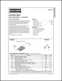 ISL9K30120G3 datasheet: 30A, 1200V Stealth Dual Diode ISL9K30120G3