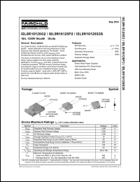 ISL9R18120G2 datasheet: 18A, 1200V Stealth Diode ISL9R18120G2