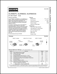 ISL9R860P2 datasheet: 8A, 600V Stealth Diode ISL9R860P2