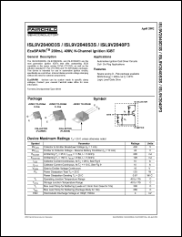 ISL9V2040P3 datasheet: EcoSPARK TM 200mJ, 400V, N-Channel Ignition IGBT ISL9V2040P3