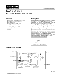 KA1M0965R datasheet: Fairchild Power Switch(FPS) KA1M0965R