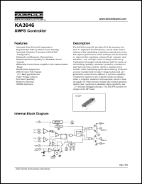KA3846 datasheet: SMPS Controller KA3846