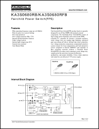 KA3S0680RFB datasheet: Fairchild Power Switch(FPS) KA3S0680RFB