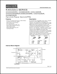 KA5H0265RC datasheet: Fairchild Power Switch(FPS) KA5H0265RC