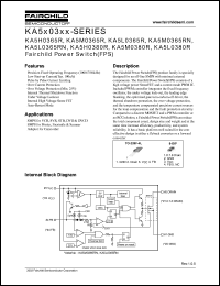 KA5H0380R datasheet: Fairchild Power Switch(FPS) KA5H0380R