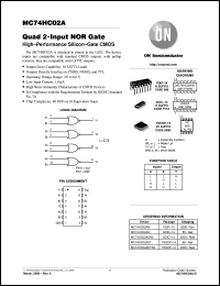 MC74HC02AFEL datasheet: Quad 2-Input NOR Gate MC74HC02AFEL