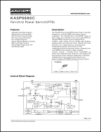 KA5P0680C datasheet: Fairchild Power Switch(FPS) KA5P0680C