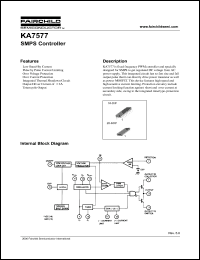 KA7577 datasheet: SMPS Controller KA7577