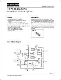 KA7633 datasheet: Fixed Multi-output Regulator KA7633