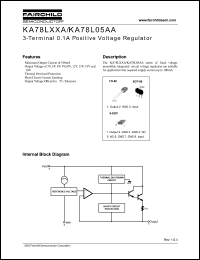 KA78L09A datasheet: 3-Terminal 0.1A Positive Voltage Regulator KA78L09A
