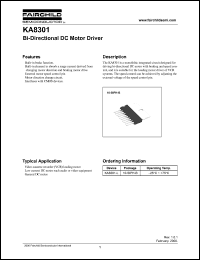 KA8301L datasheet: Bi-Directional DC Motor Driver KA8301L